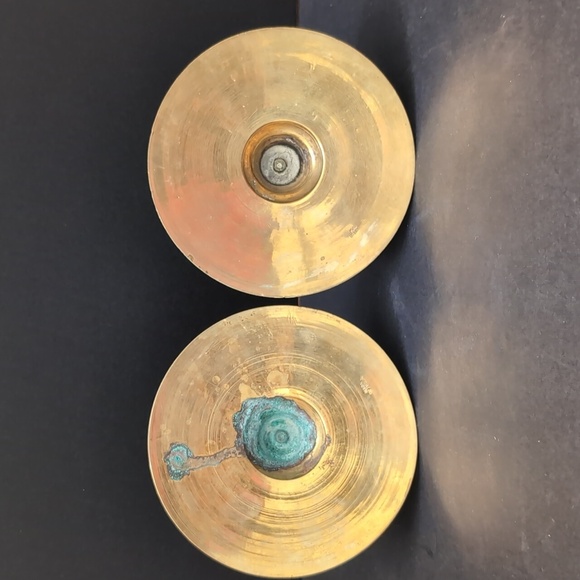 VGT,Brass set of 2 Candlestick Holders,Made In India. - Picture 7 of 9